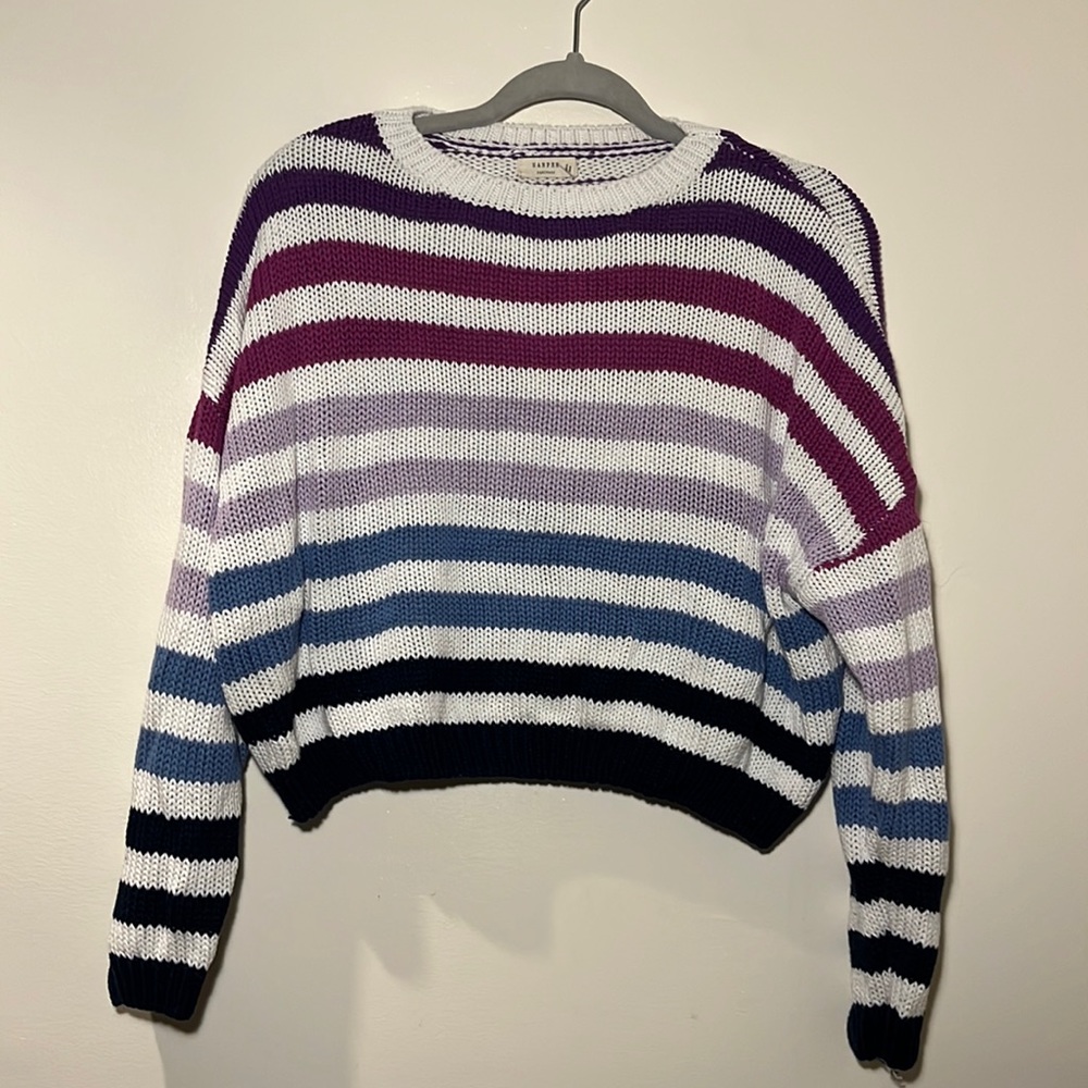 100% cotton striped sweater, size S
